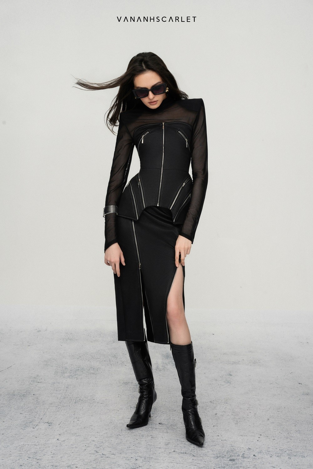 Set 3 chi tiết đen mix khóa 1 Set 3 chi tiết đen mix khóa