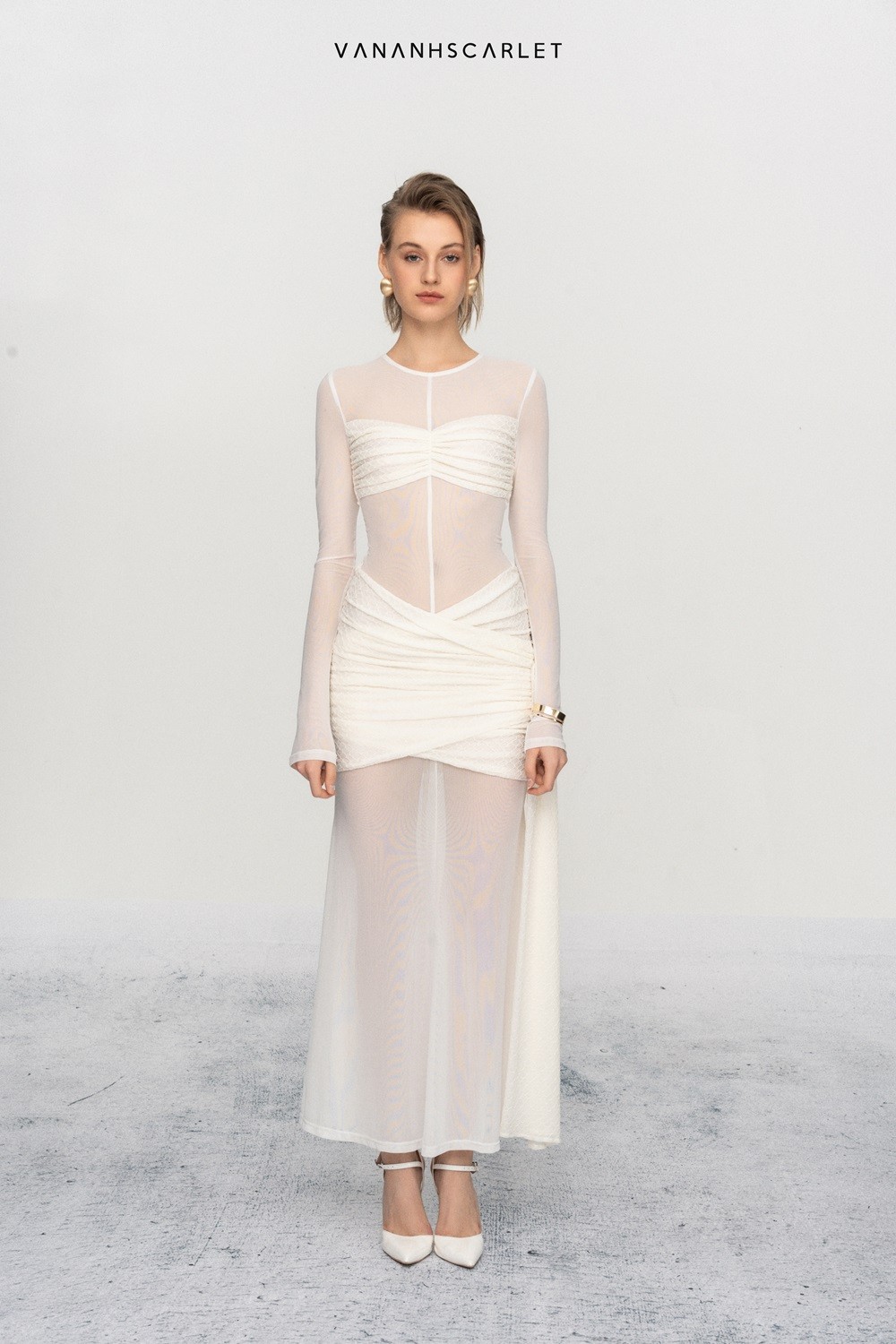 Váy ren đuôi cá 2 Váy ren đuôi cá - Ảnh 2