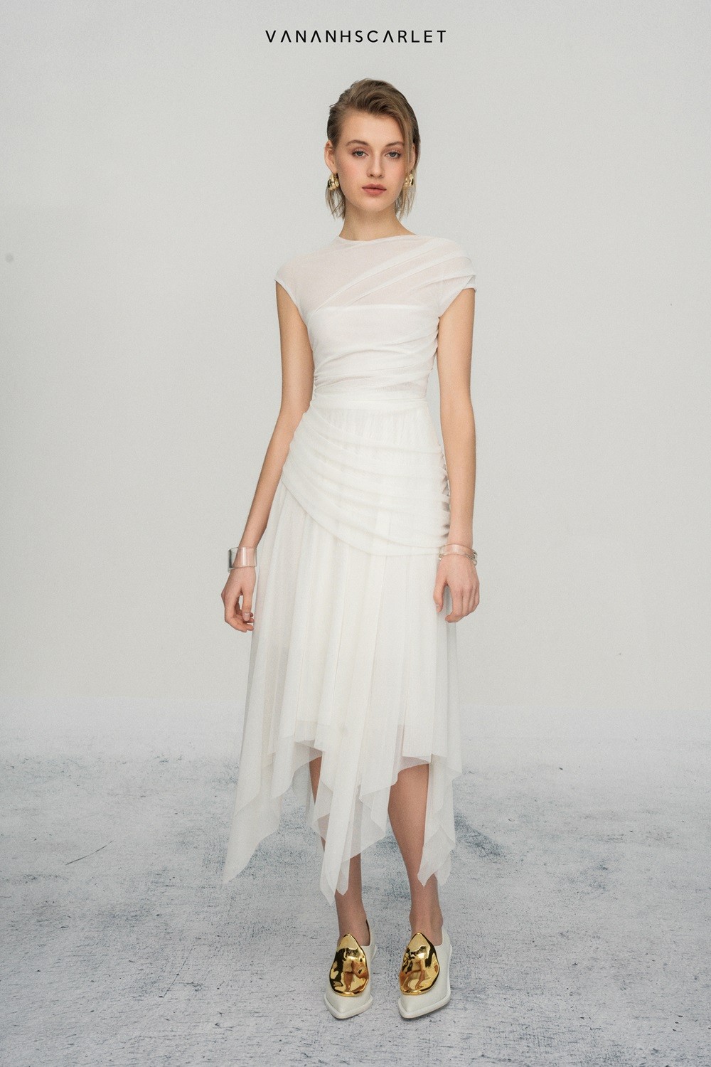 Set ren trắng 2 Set ren trắng - Ảnh 2