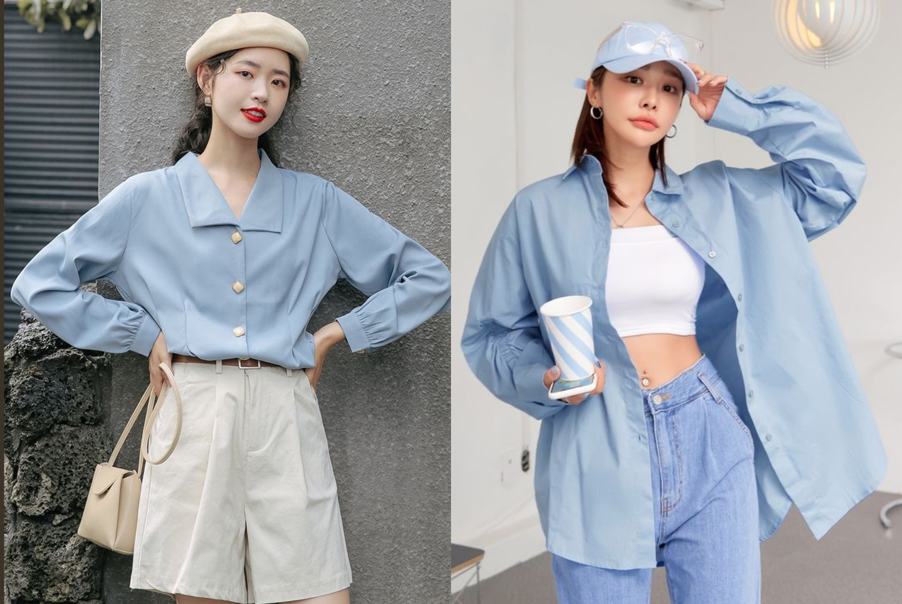 Cách phối đồ với màu xanh lam thanh lịch