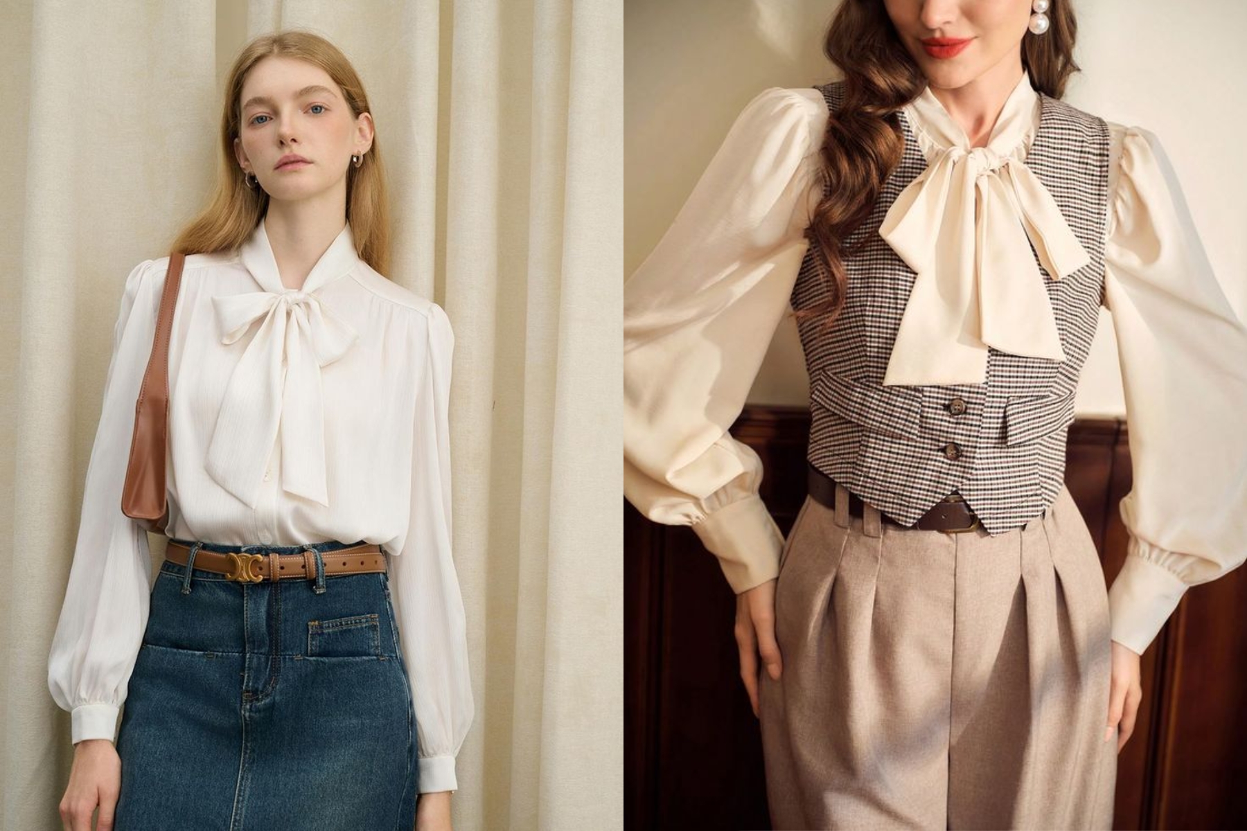 10+ Cách Thắt Nơ Cổ Áo Nữ Đẹp Sang Chảnh Như Stylist 3 cách thắt nơ cổ áo nữ kiểu Hàn Quốc