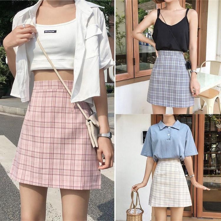 Cách phối chân váy ngắn chữ a