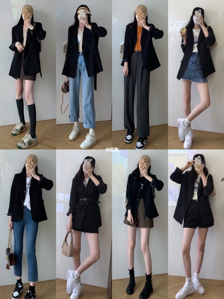 cach phoi ao blazer voi chan vay 1296