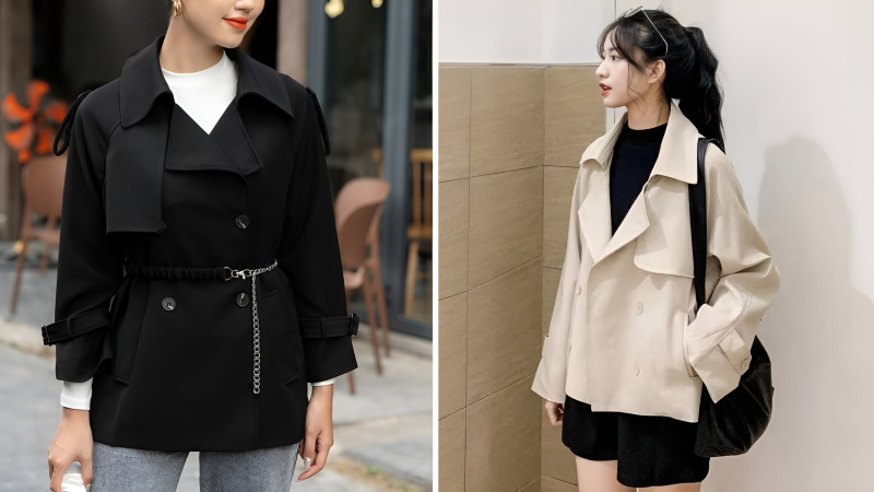 20+ Cách Phối Đồ Với Áo Măng Tô Nữ Ngắn Sành Điệu 8 Cách phối đồ với áo măng tô ngắn và đầm liền