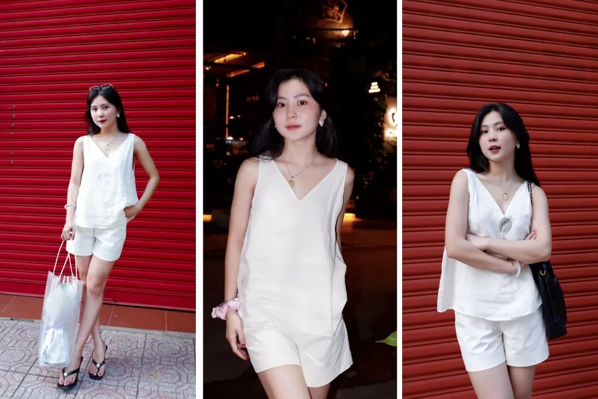 phối áo 2 dây với áo sơ mi