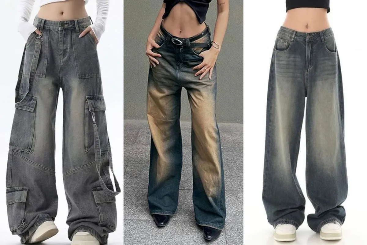 15+ Cách Phối Đồ Với Quần Jean Ống Rộng Cho Người Mập 2 Kết hợp quần jean ống rộng với croptop cho người béo