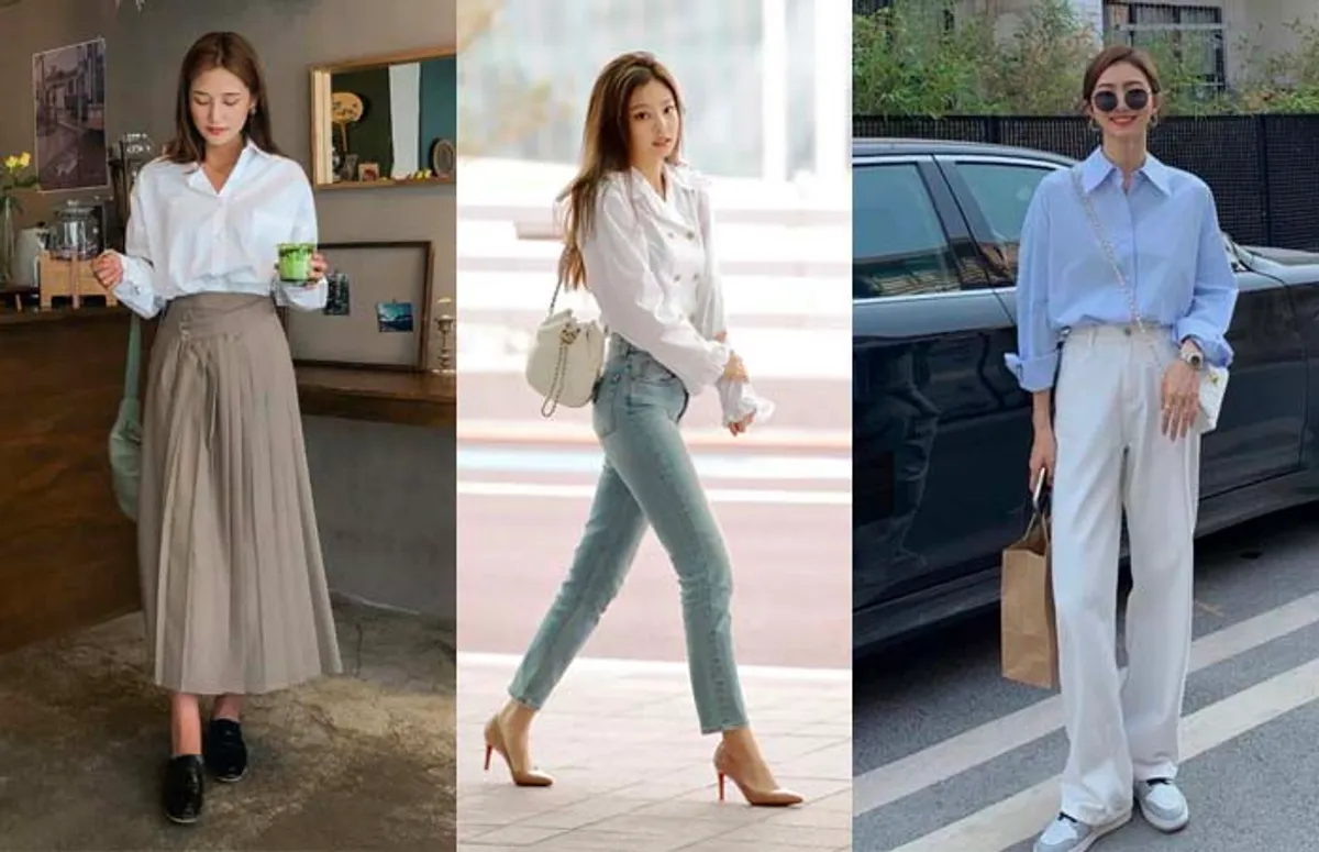 10+ Cách Phối Áo Sơ Mi Với Quần Short Nữ Cực Chất 2024 8 Phối đồ áo sơ mi và quần short nữ