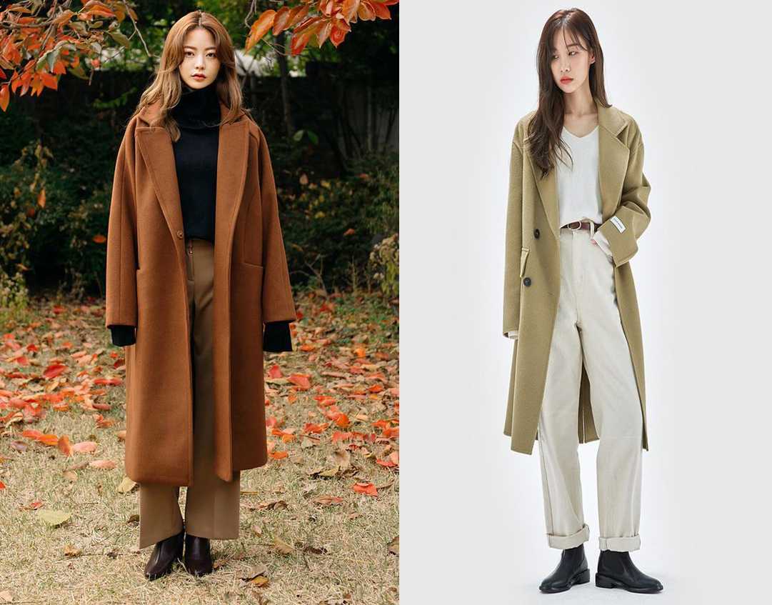 10+ Cách Mix Đồ Với Áo Dạ Dáng Suông Chuẩn Fashionista 5 phối đồ với áo dạ dáng suông và áo len cổ lọ