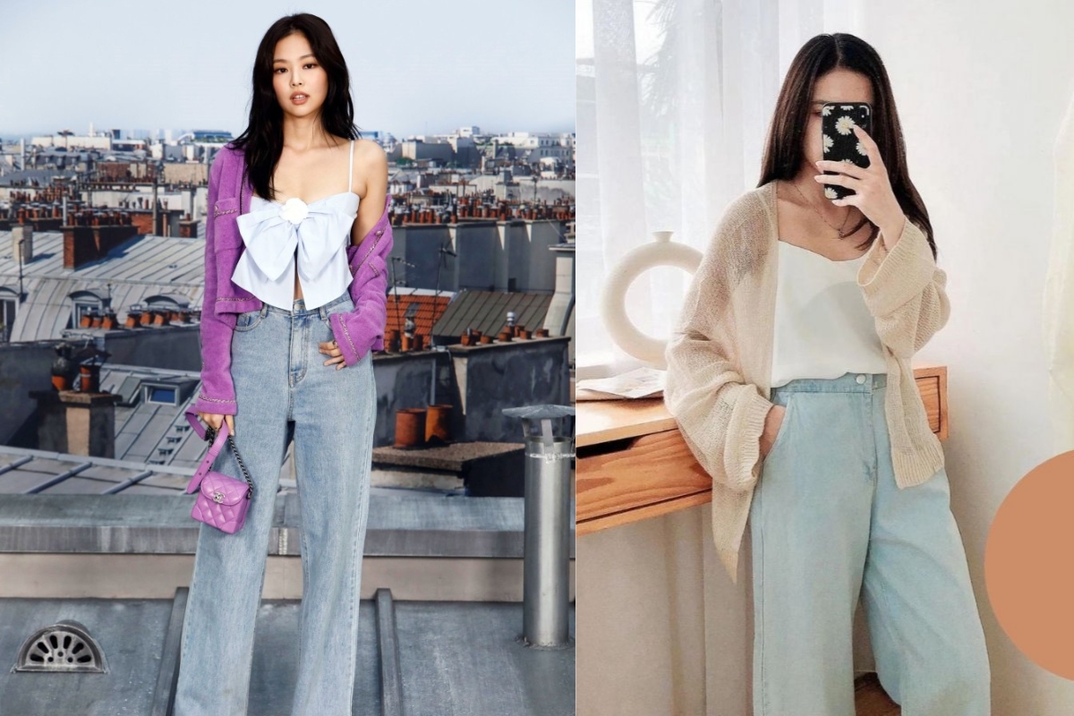 Mix đồ đi đám cưới với quần ống rộng