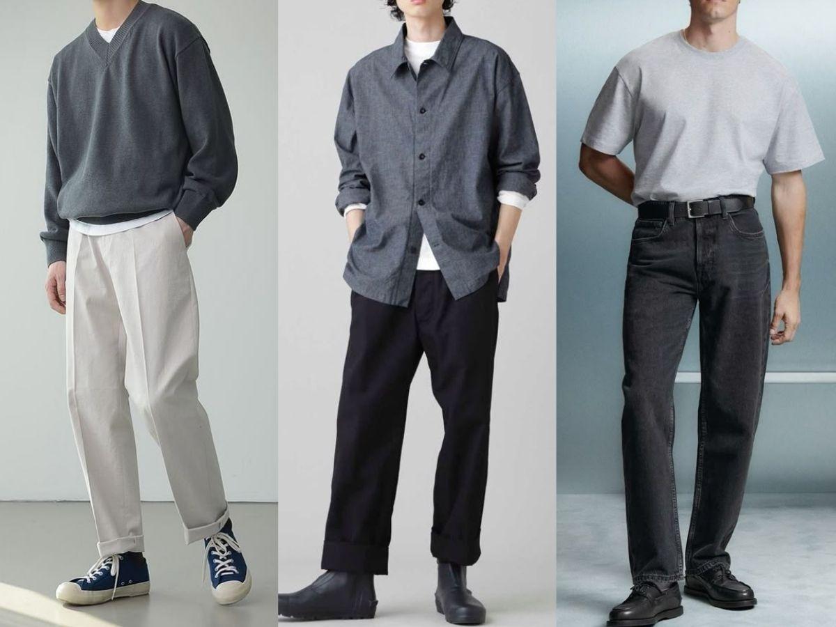 Phối đồ tone sur tone màu xám