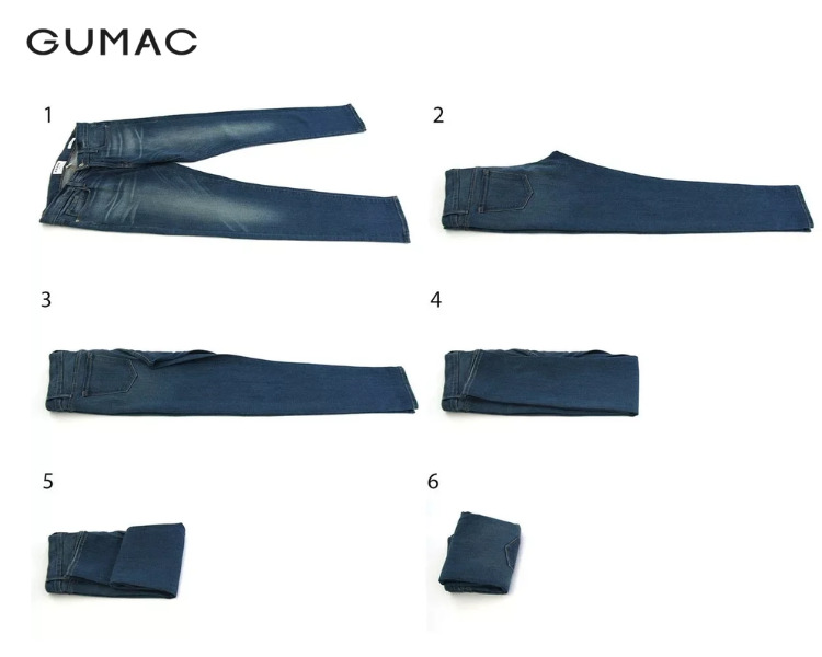 5+ Cách Gấp Quần Áo Cuộn Tròn Đơn Giản, Chống Nhăn Hiệu Quả 5 Cách gấp quần jean cuộn tròn