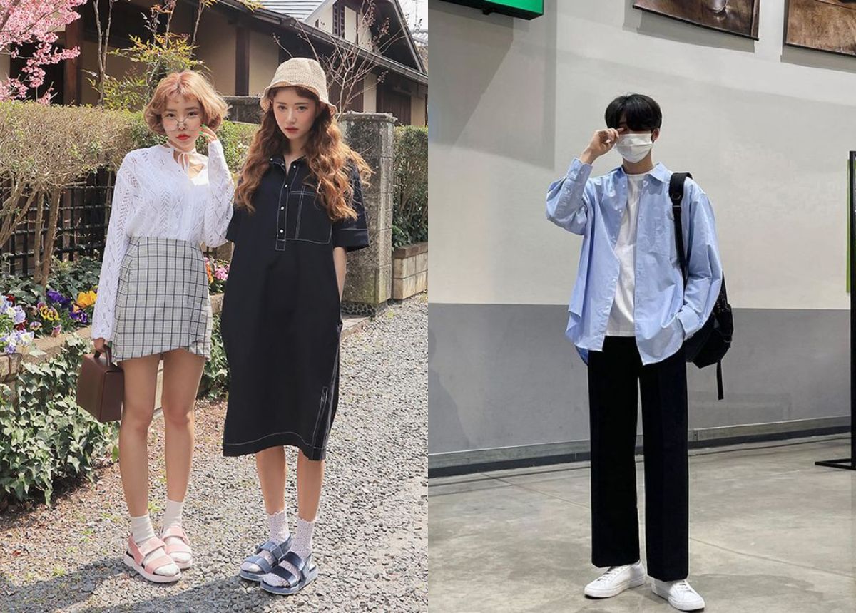 Style quần áo cho người gầy nữ layer