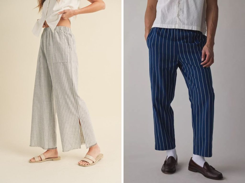 Nguyên tắc phối đồ với quần kẻ sọc