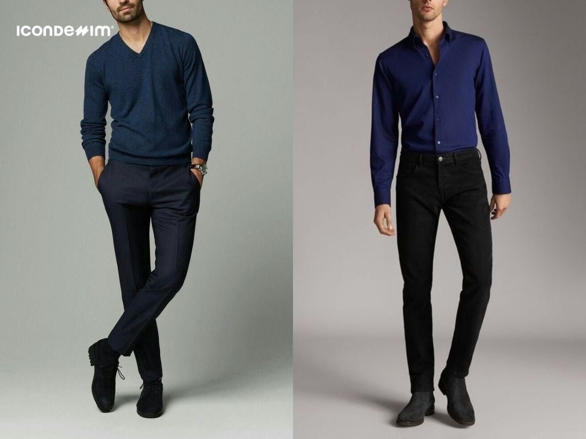 Cách phối đồ với quần đen nam