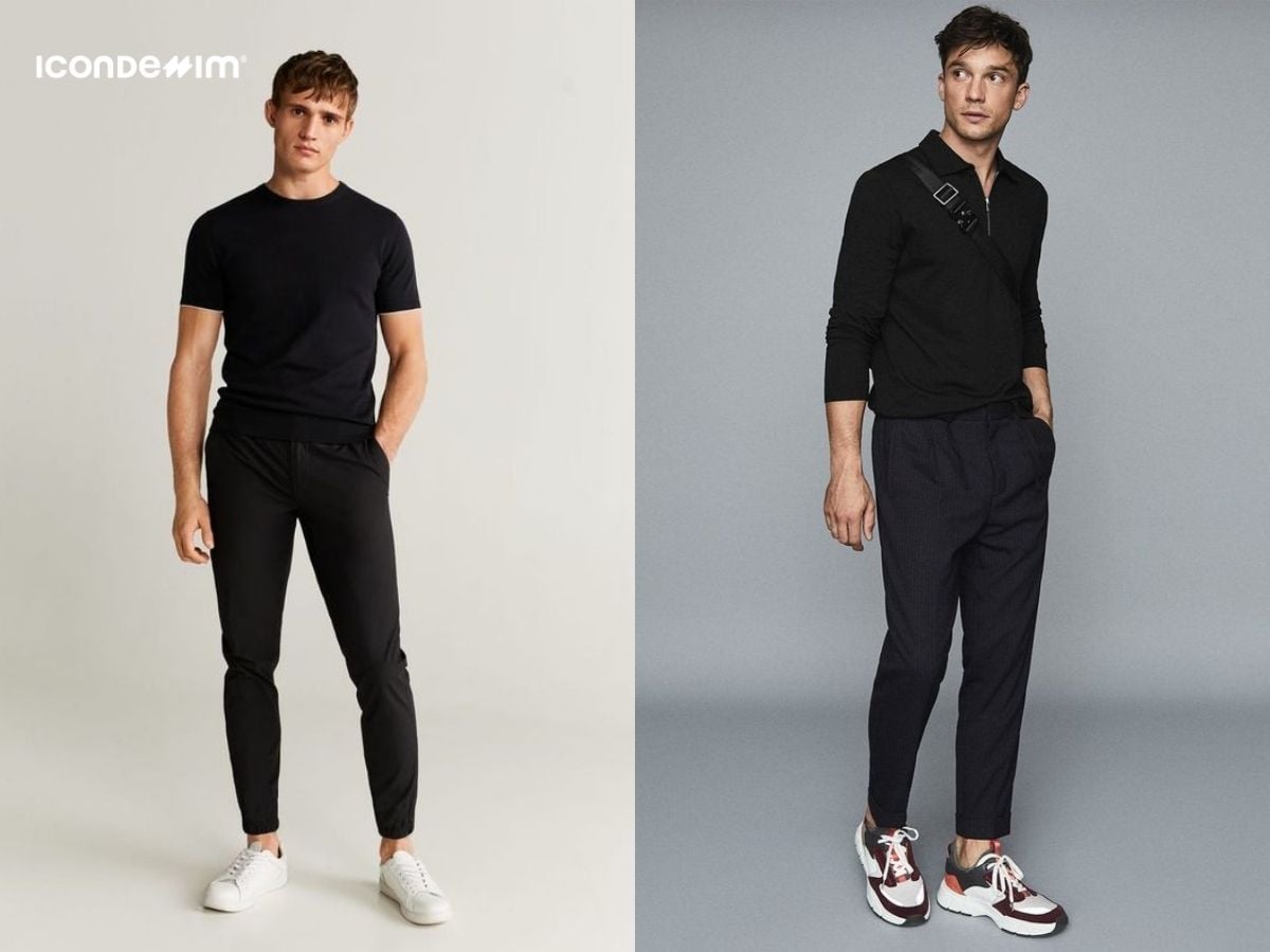 Quần đen mặc áo màu gì cho cá tính