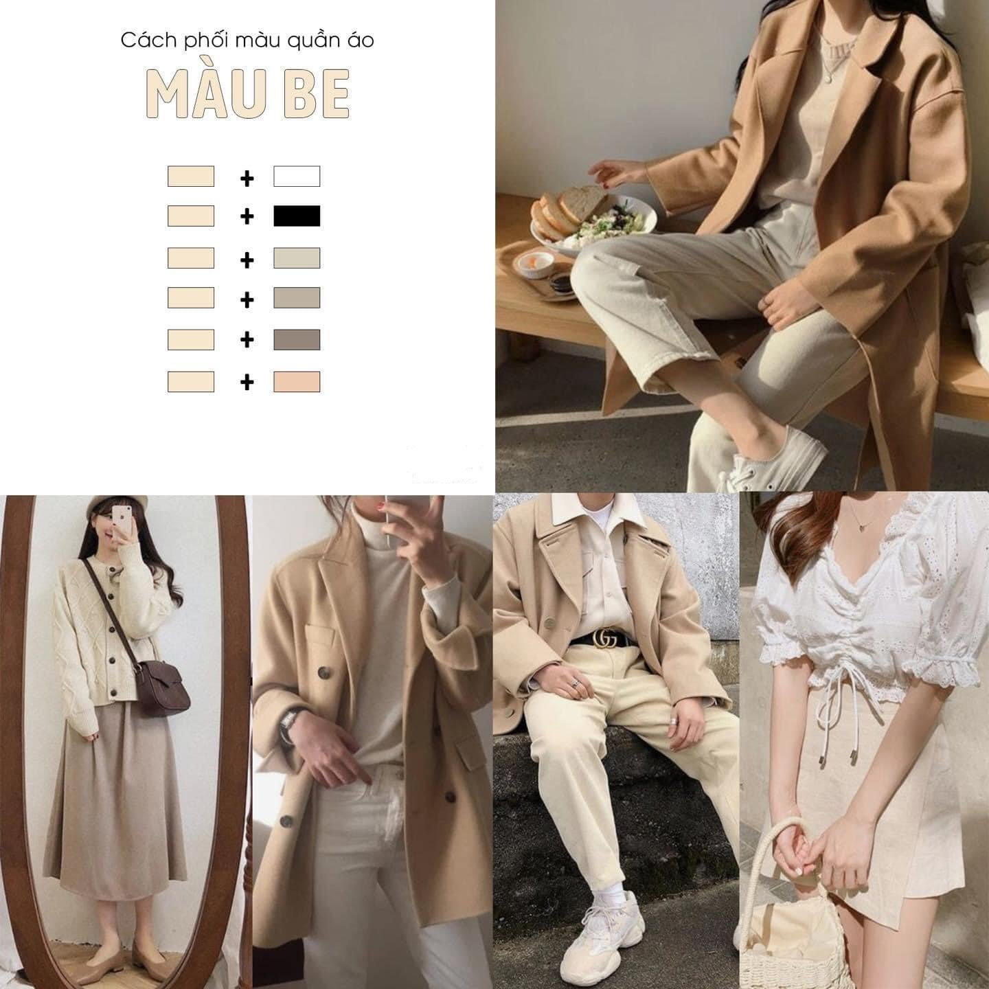 10+ Nguyên Tắc Vàng Về Bảng Màu Phối Đồ Nữ Chuẩn Stylist 2 Phối đồ nữ tone sur tone thanh lịch