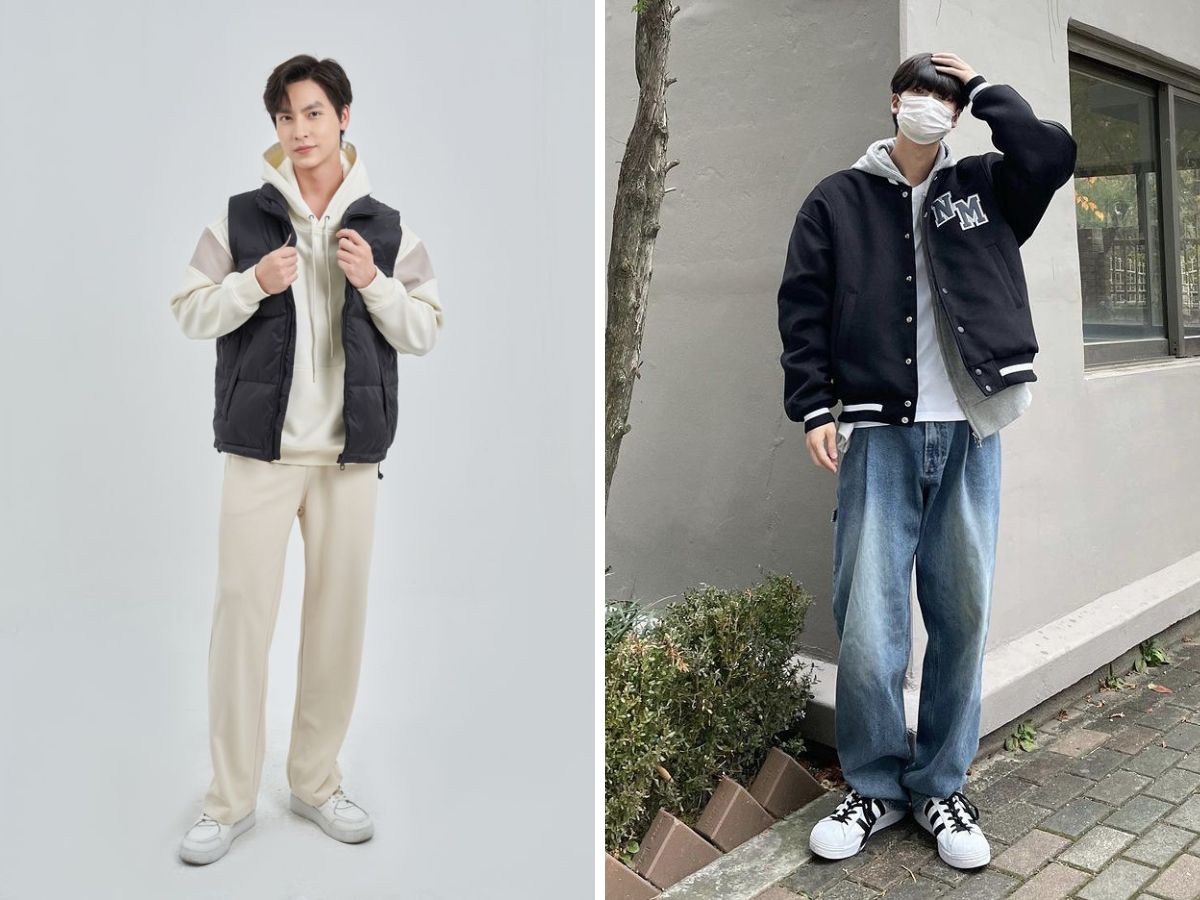 15+ Cách Phối Áo Hoodie Với Áo Khoác Nâng Tầm Phong Cách 2 Mix áo hoodie với áo khoác da