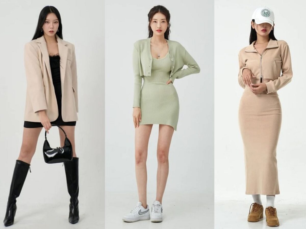 Thời trang mùa đông với váy len body