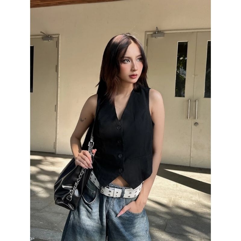 phoi ao gile voi quan jean 4539