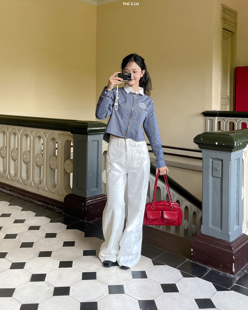 15+ Cách Phối Đồ Với Quần Jean Ống Rộng Cho Người Mập 4 Mặc đẹp với quần jean ống rộng cho người mập