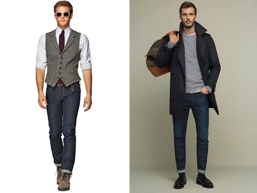 9+ Cách Phối Áo Vest Nam Với Quần Jean Chuẩn Fashionista 8 cách phối áo vest nam với quần jean