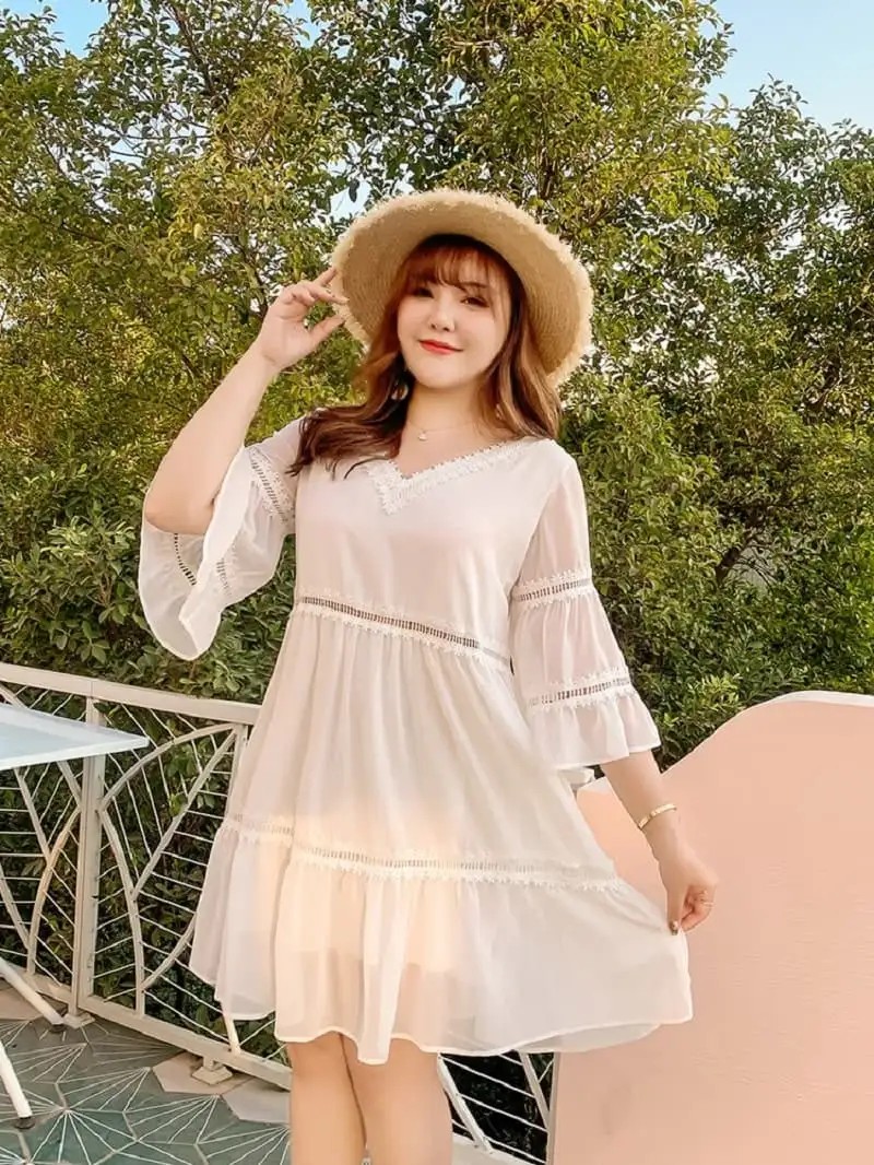 Phối đồ đi biển cho nữ mập