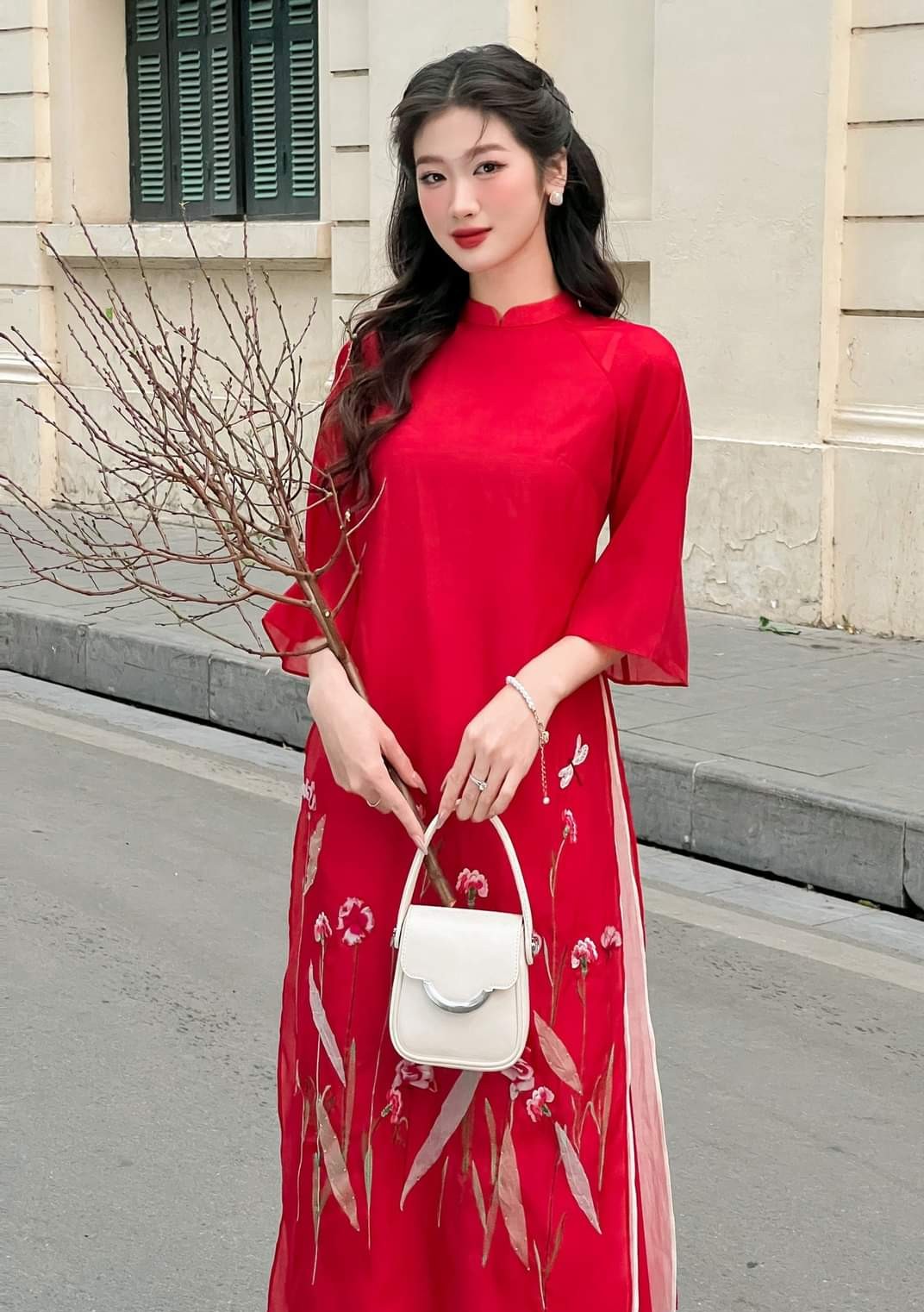 10+ Cách Phối Màu Áo Dài Trơn Tôn Da, Sang Trọng Nhất 5 Phối màu áo dài trơn pastel nhẹ nhàng