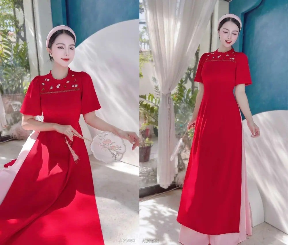phoi mau ao dai 7233