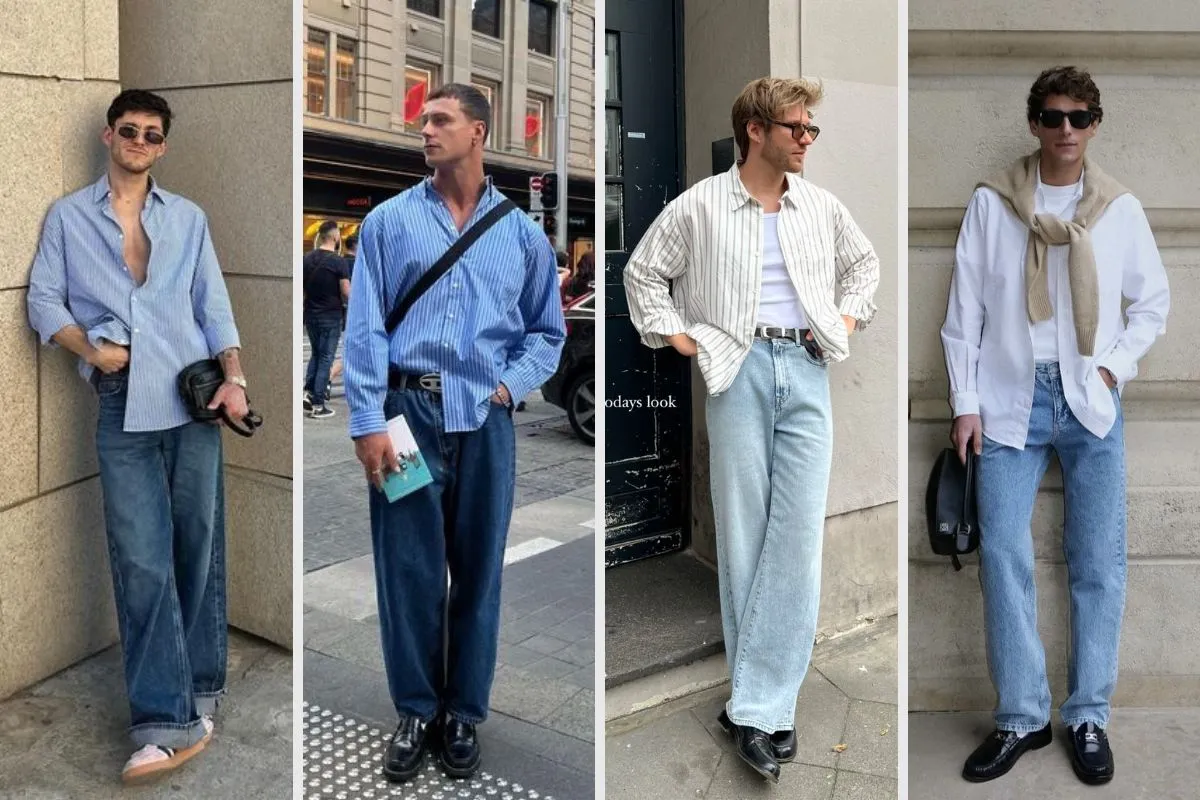 11+ Cách Phối Quần Jean Áo Sơ Mi Nam Chuẩn Fashionista 4 Quần jean áo sơ mi nam công sở